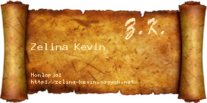 Zelina Kevin névjegykártya
